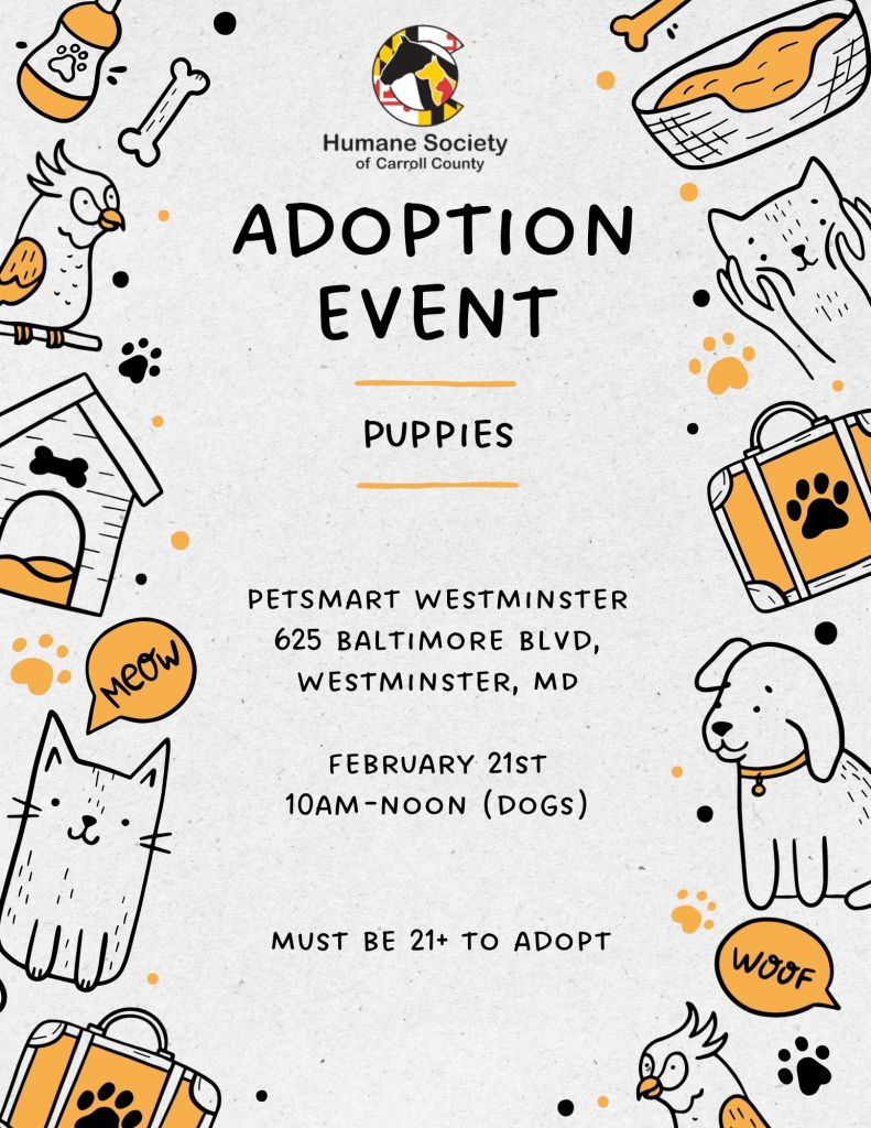 Puppy Adoption Event--February 21st