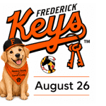 Frederick Keys Baseball event on August 26th.